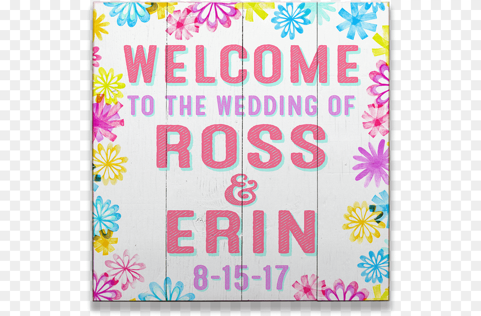 Personalized Wedding Welcome Sign Greeting Card, Advertisement, Poster, Envelope, Greeting Card Png Image