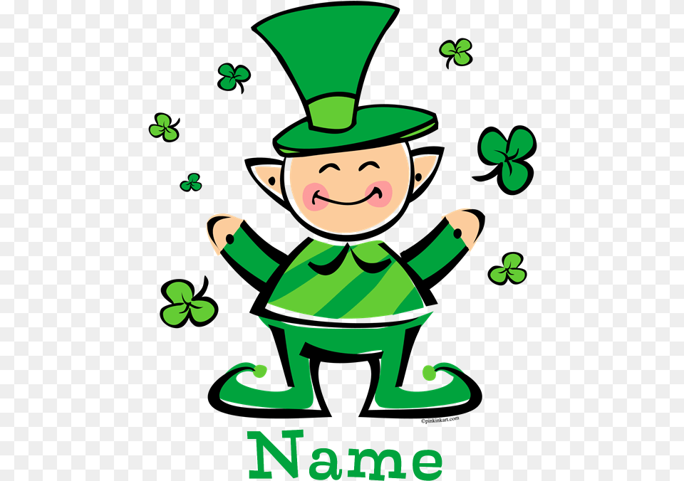 Personalized Wee Leprechaun Pillow Case Clipart Christmas Day, Elf, Green, Baby, Person Free Transparent Png