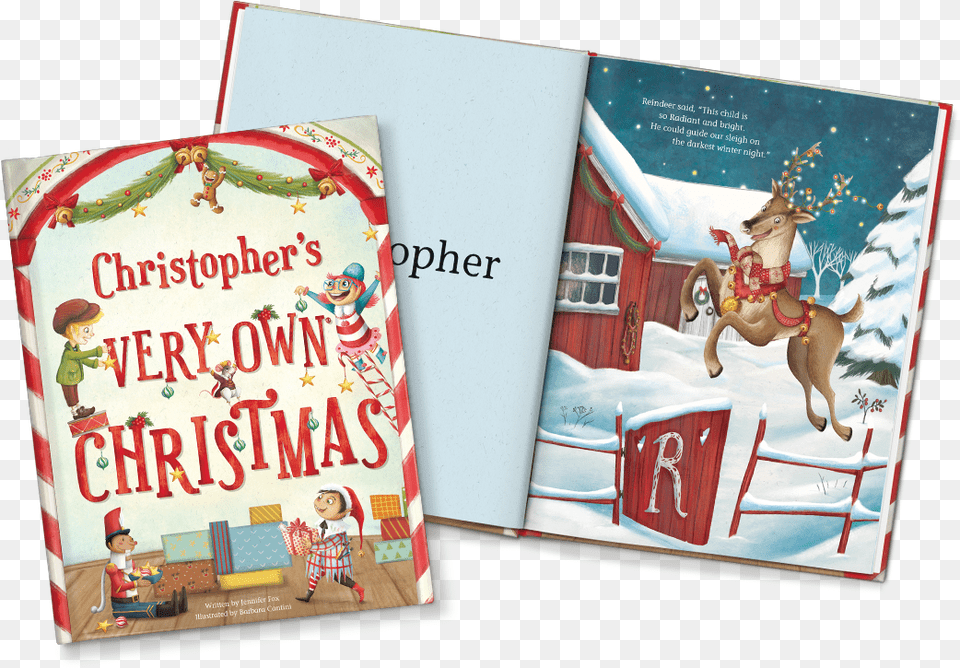 Personalized Xmas Books For Children, Greeting Card, Mail, Envelope, Poster Free Png
