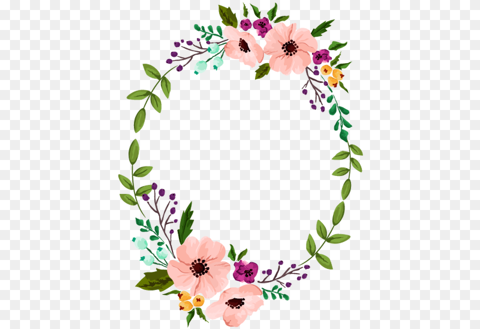 Personalized Yoga Practice Focusing Background Floral Wreath Clipart, Art, Floral Design, Graphics, Pattern Free Transparent Png