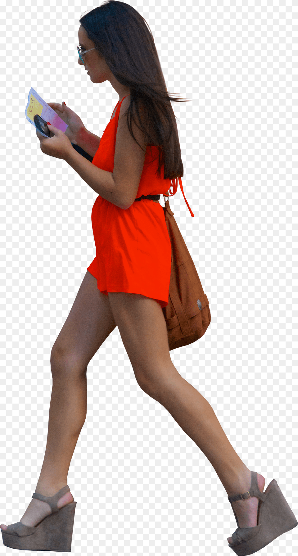 Personas Caminando De Perfil, Accessories, Shoe, Handbag, Footwear Png