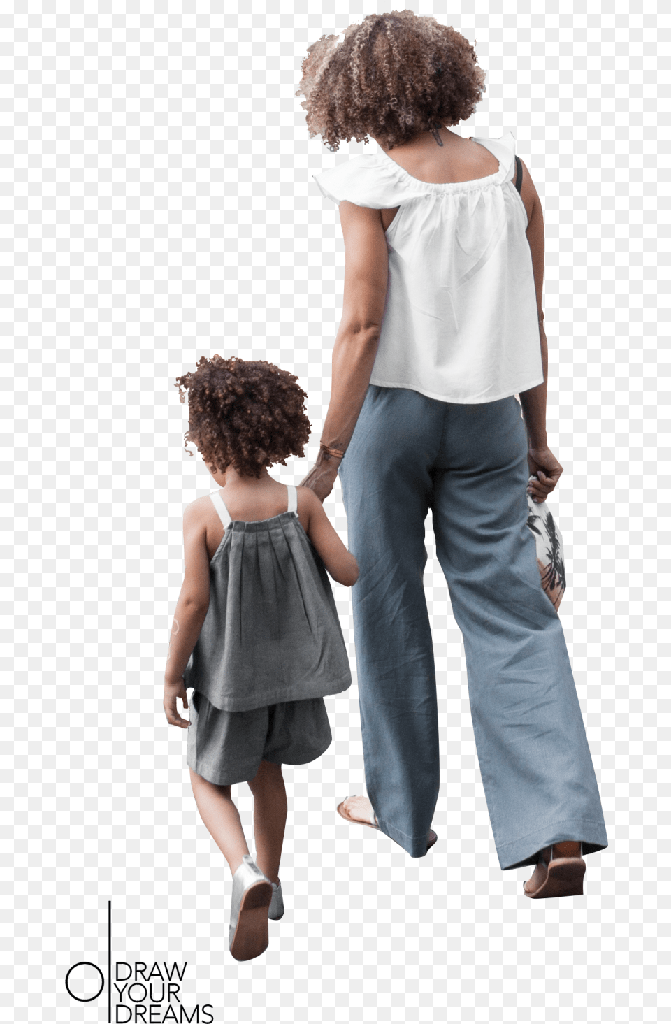 Personas People Walking Cutout, Back, Home Decor, Linen, Pants Free Transparent Png