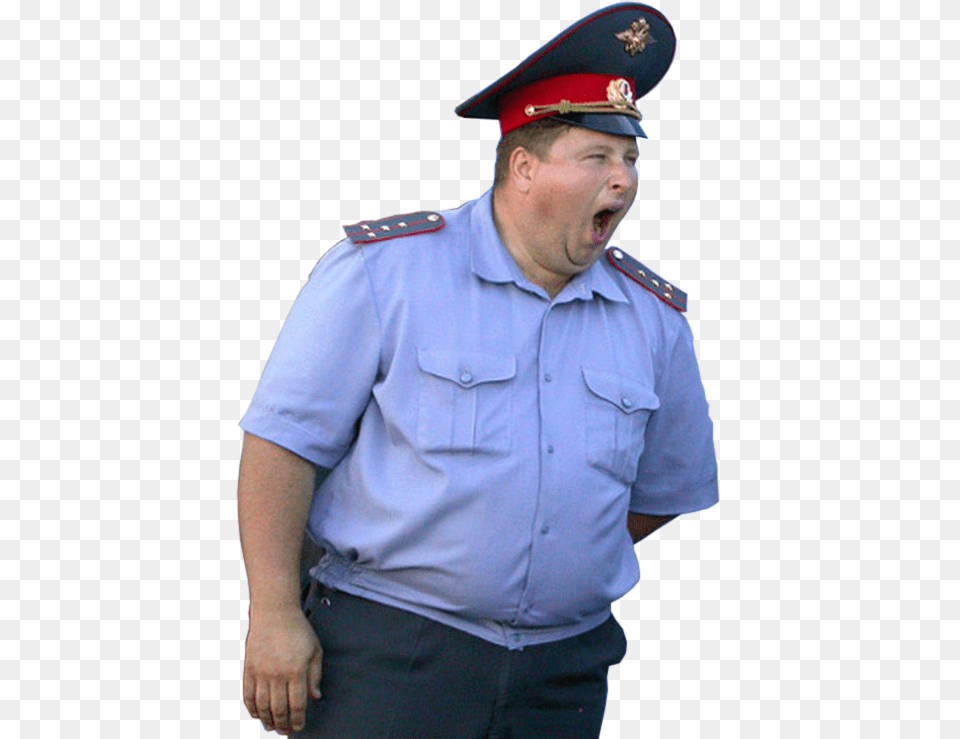 Personfat Russian Policeman Fat Policeman, Adult, Person, Man, Male Free Png Download