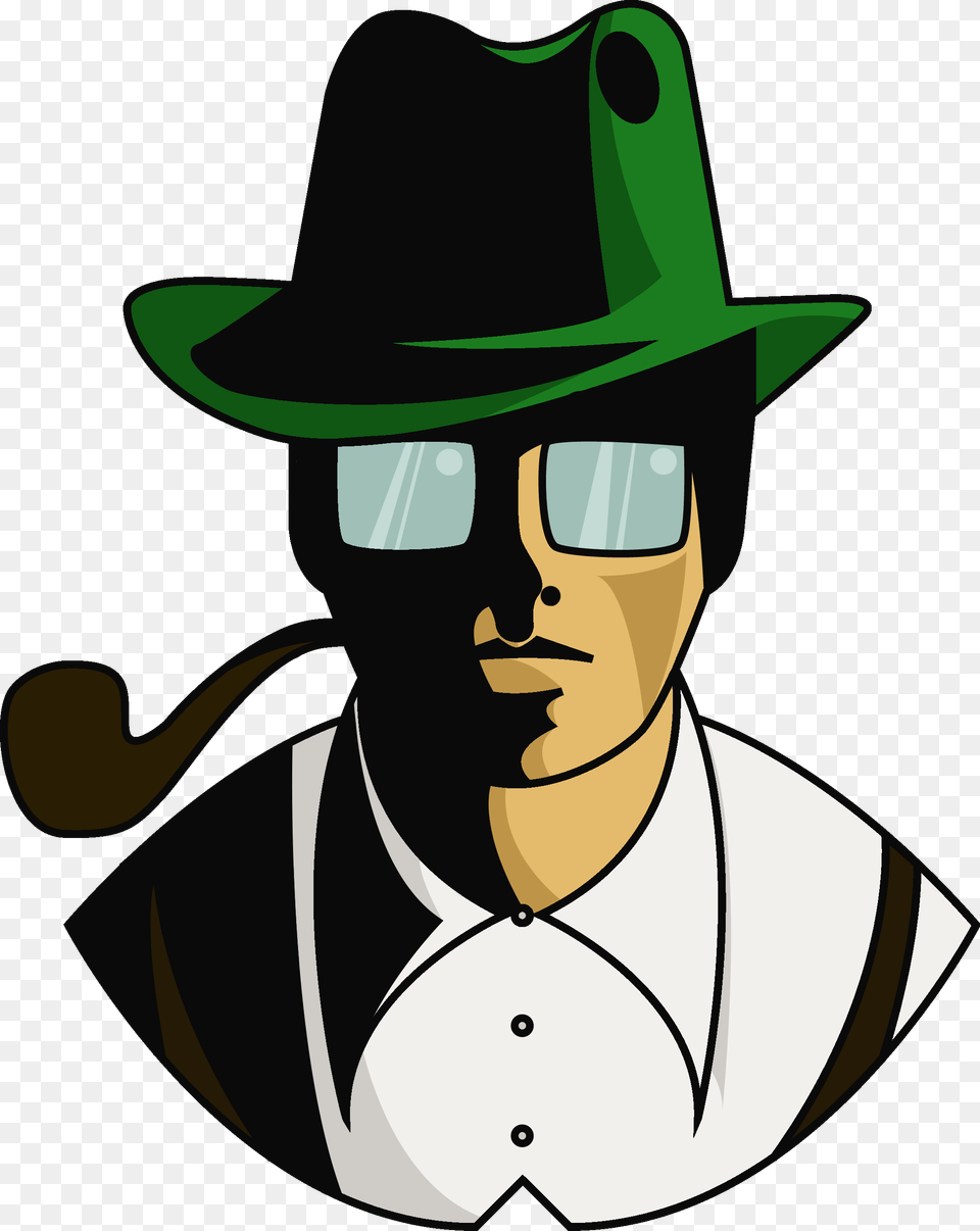 Personnage Du Dtective Gamer Clipart Personnage Detective, Clothing, Hat, Cowboy Hat, Adult Free Png Download