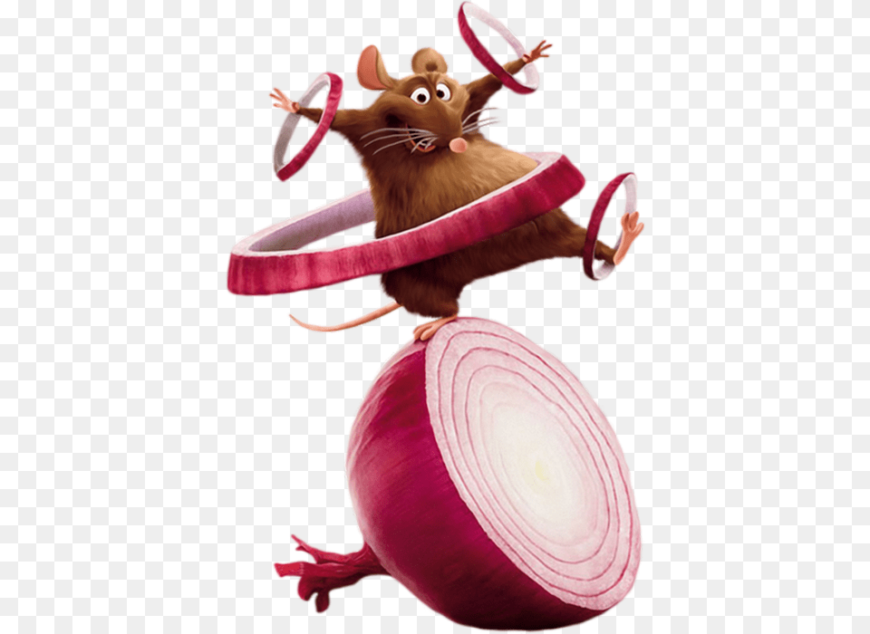 Personnage Du Film Ratatouille Emile, Food, Onion, Plant, Produce Png