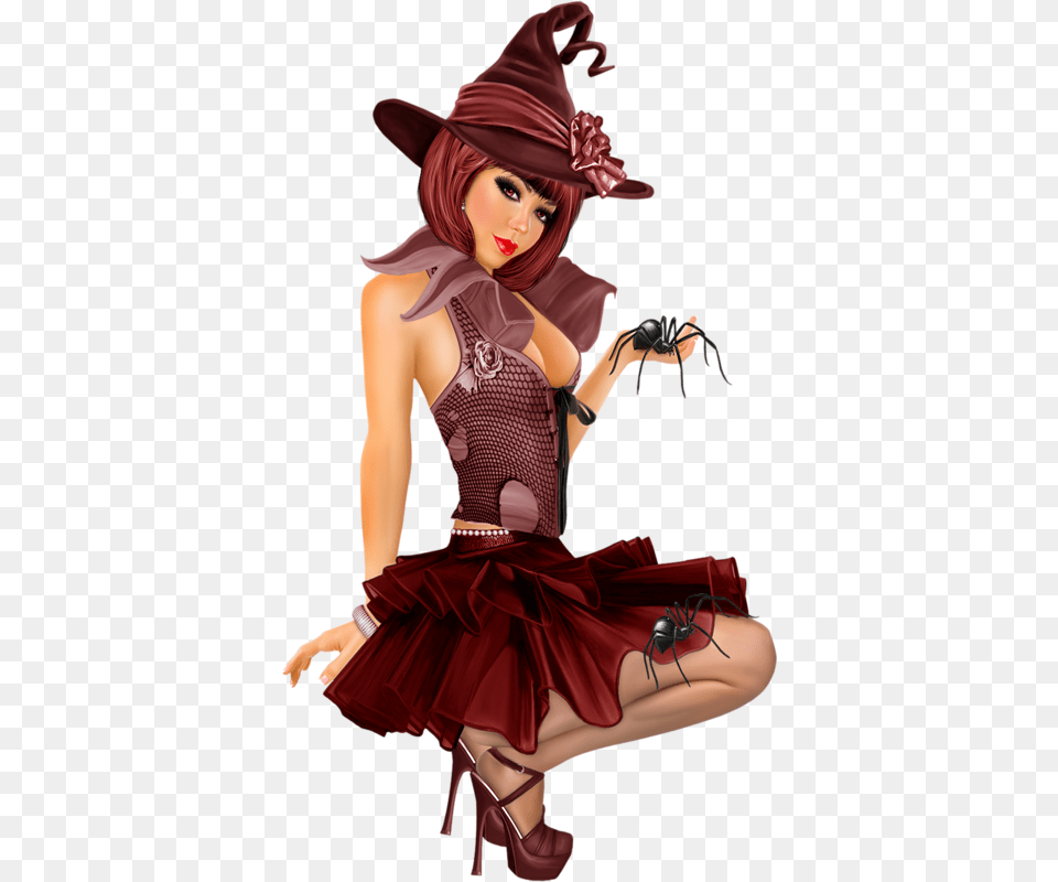 Personnage Femme Halloween Vi Nina Tubes, Footwear, Shoe, Clothing, Person Free Png Download