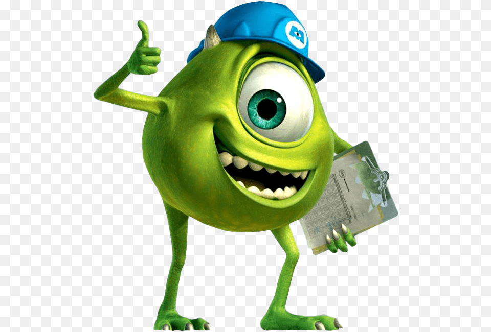 Personnages Disney Mike Wazowski Work Hat, Green, Toy Free Png