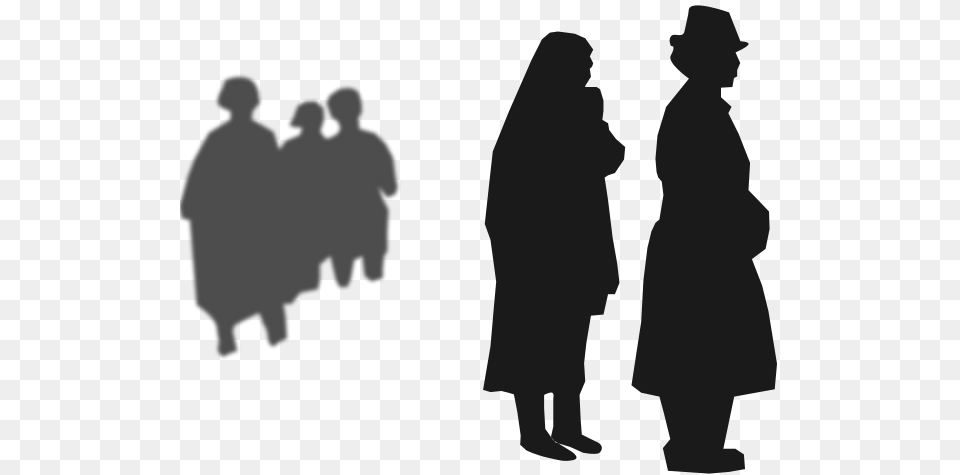 Persons, Silhouette, Clothing, Coat, Adult Png