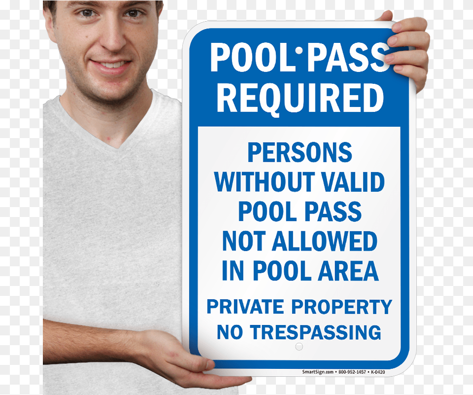Persons Without Valid Pool Pass Not Allowed Sign Sign, Clothing, T-shirt, Adult, Person Free Png Download