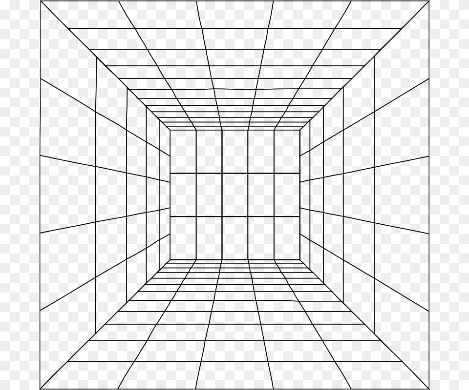 Perspective Grid Freeuse Library Architecture, Gray Free Png Download