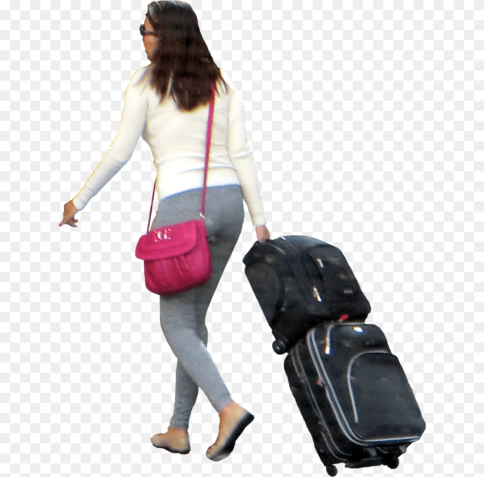Perspective Photography People With Suitcase, Accessories, Bag, Handbag, Person Free Png