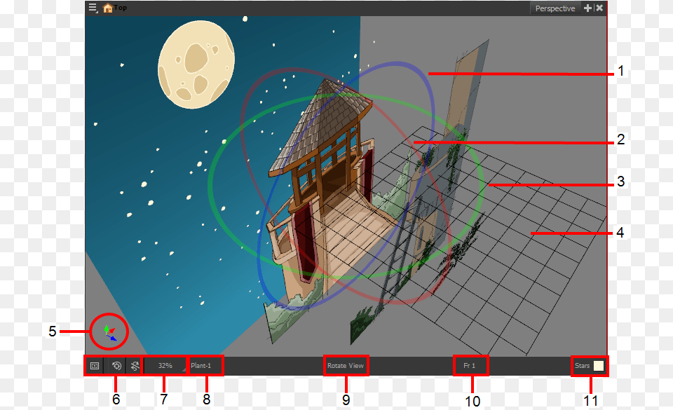 Perspective View 3d Animation Multiplane Camera, Cad Diagram, Diagram, Scoreboard Free Png Download