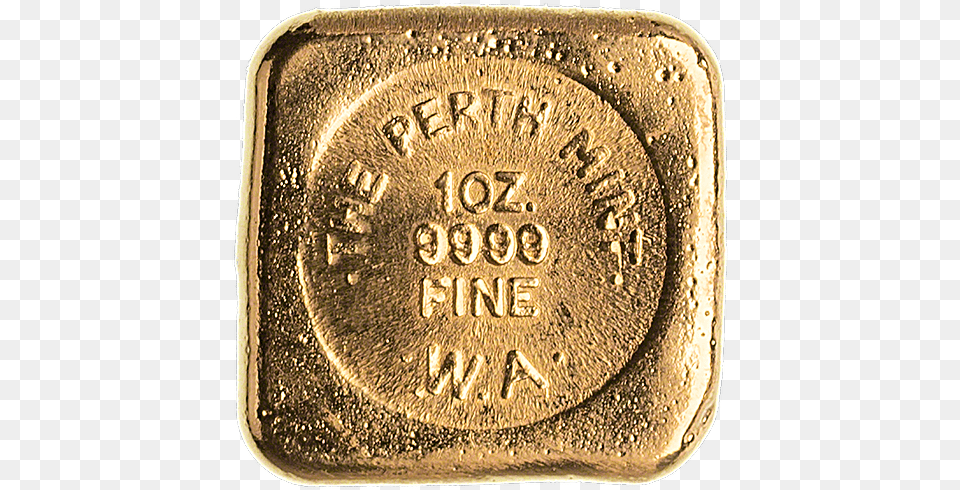 Perth Mint Gold Bar Perth Mint Square Gold Free Png Download
