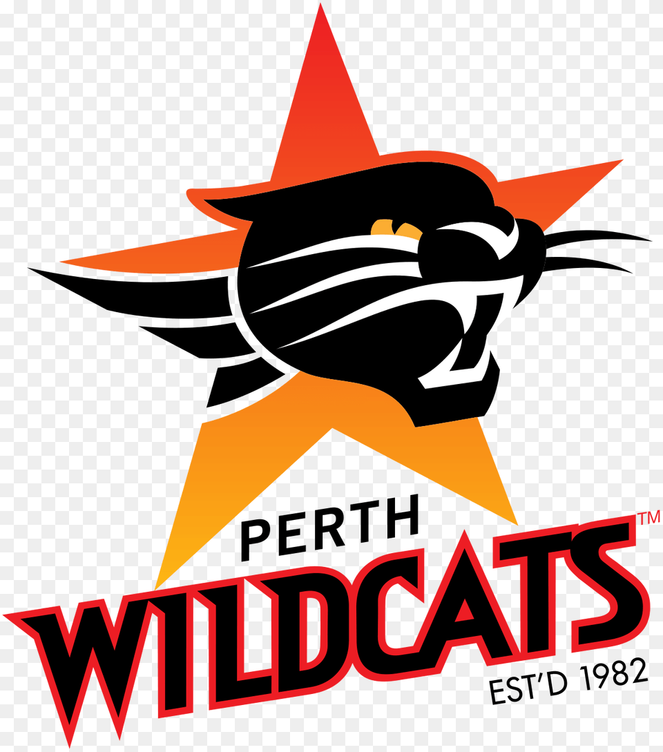 Perth Wildcats National Basketball League Australia Perth Wildcats Logo, Animal, Fish, Sea Life, Shark Free Png Download