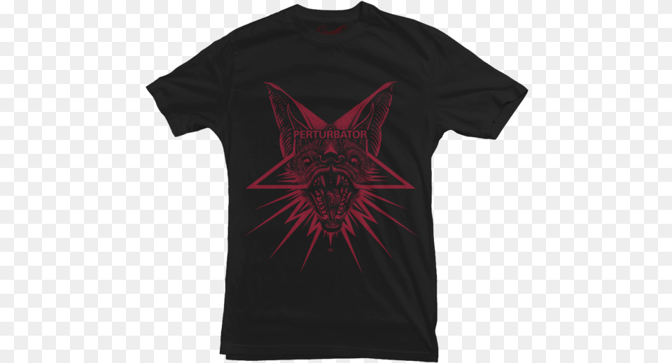 Perturbator Red Bat Black Keys Lets Rock T Shirt, Clothing, T-shirt Free Transparent Png