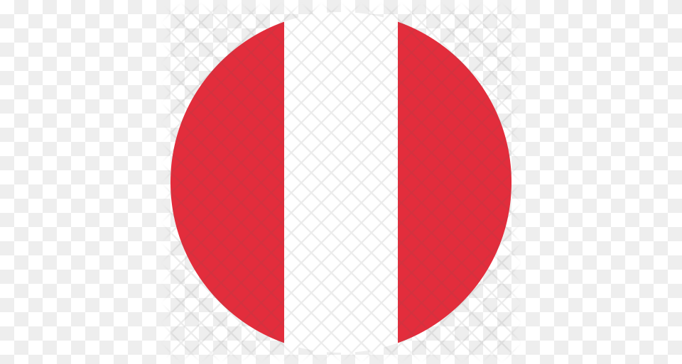 Peru Flag Icon Of Flat Style Peru Flag Circle Icon, Sphere, Symbol, Ping Pong, Ping Pong Paddle Free Png Download
