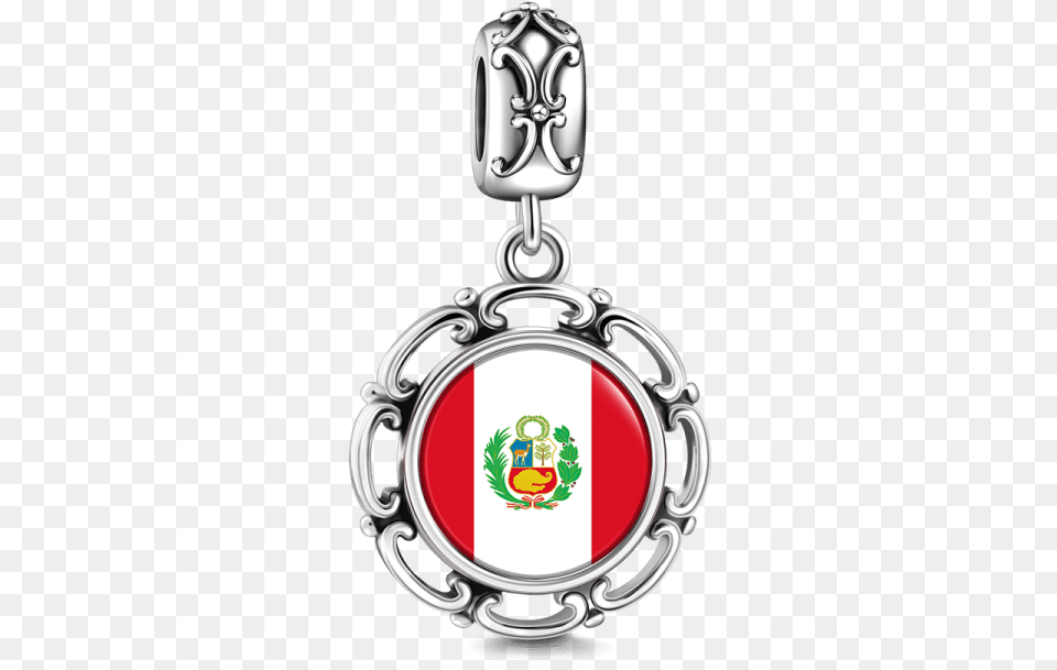 Peru Flag Rectangle Magnet, Emblem, Symbol, Accessories, Jewelry Free Png
