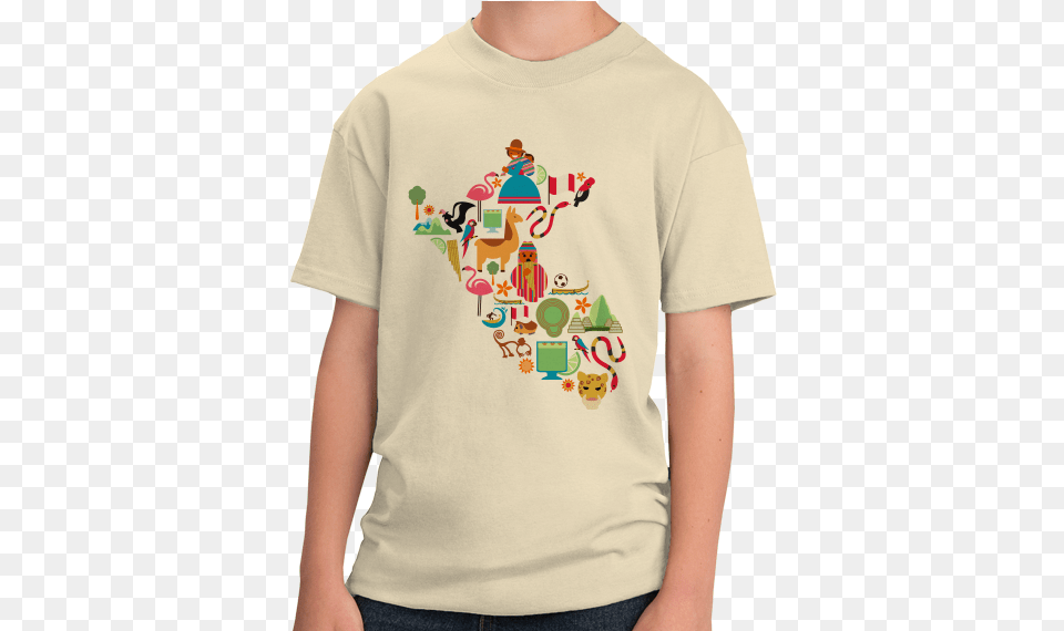 Peru Icon Map Unisex, Applique, Clothing, Pattern, T-shirt Png Image