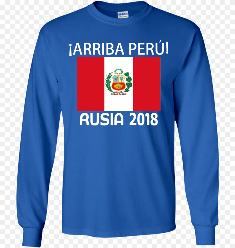 Peru Soccer Arriba Peru Russia 2018 Youth Pc90y Port T Shirt, Clothing, Long Sleeve, Sleeve, T-shirt Free Png