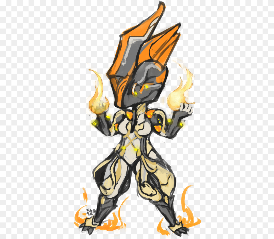 Perverted Weeaboo Swan Maybe Ember From Warframe Illustration, Fire, Flame, Adult, Female Png Image