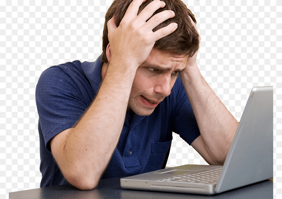 Pessoa Preocupada Man Sending Email, Sad, Person, Face, Head Free Png