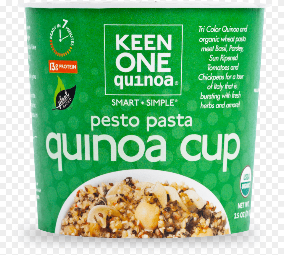 Pesto Pasta Cup Case Of Quinoa Cups, Breakfast, Food, Oatmeal, Produce Png Image