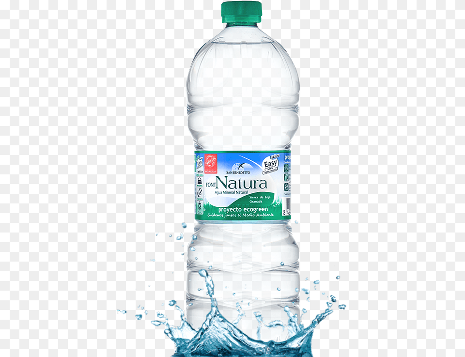 Pet Bottle Font Natura Animated Water Splash Background, Beverage, Mineral Water, Water Bottle Png