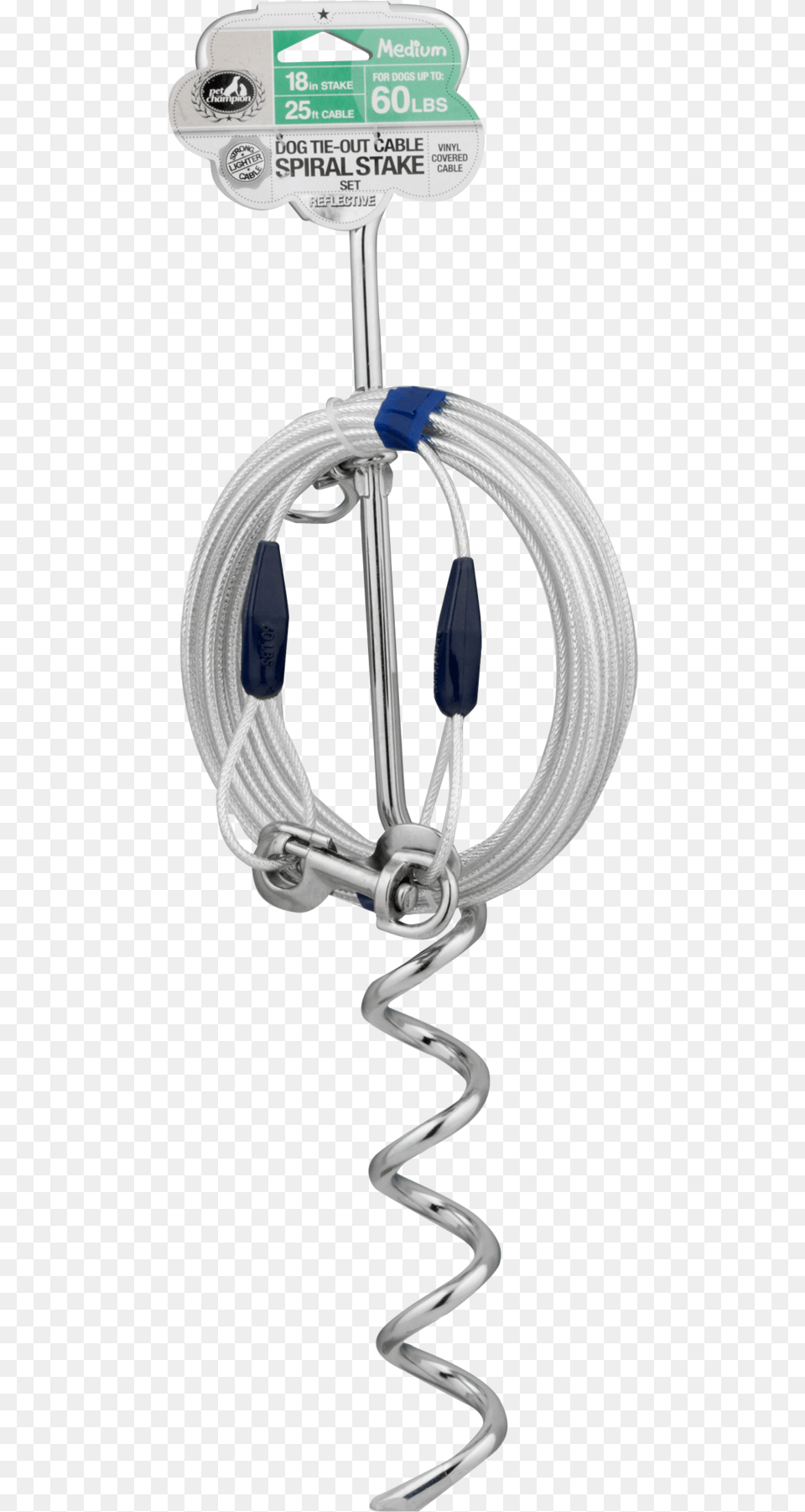 Pet Champion Dog Tie Out Cable Spiral Stake Set 2539 Locket, Coil Free Png Download