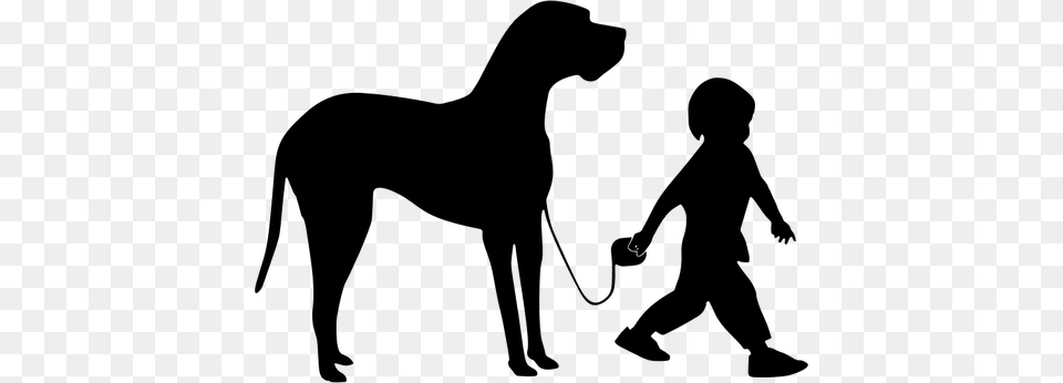 Pet Clipart Walk Dog, Gray Free Png