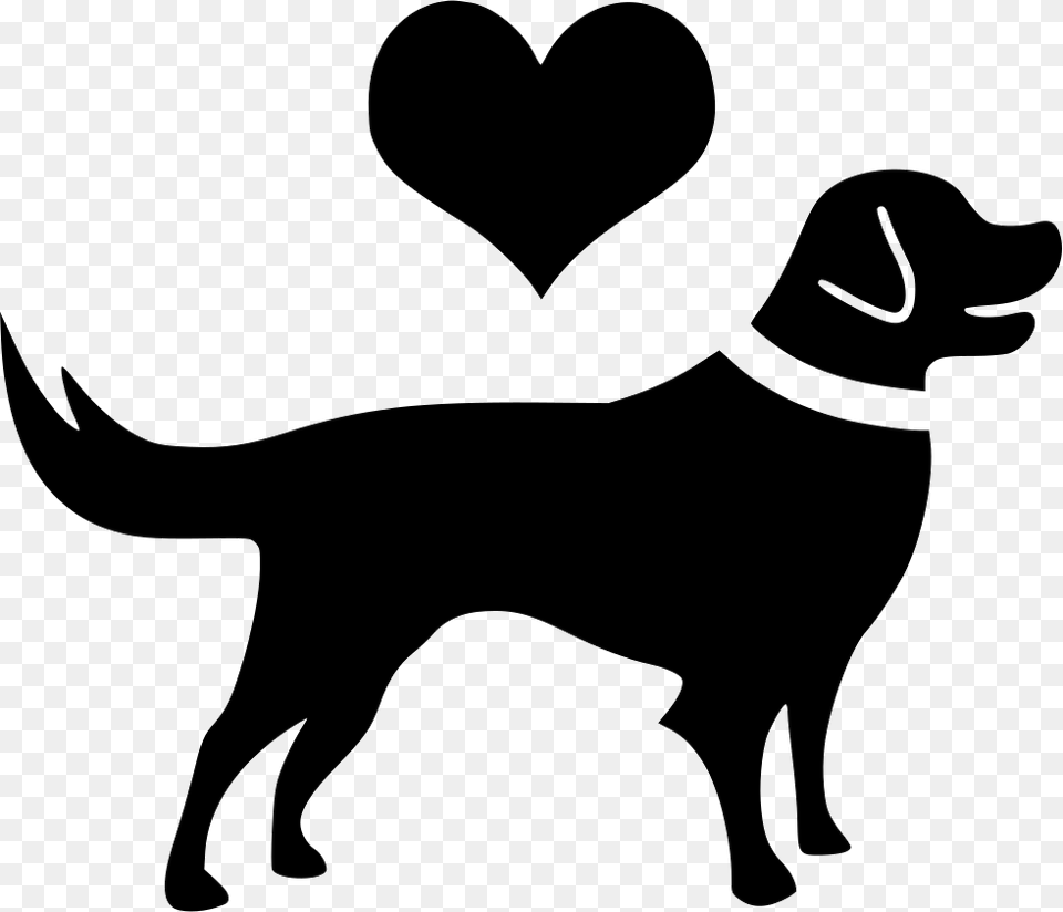 Pet Friendly Golden Retriever Icon, Silhouette, Stencil, Animal, Canine Png Image