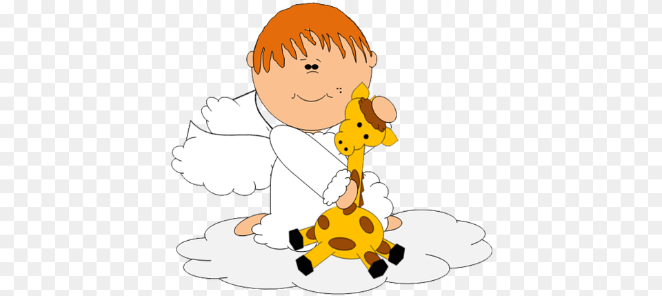 Pet Giraffe Angel Cute Boy Cartoon Animal Child, Baby, Person, Face, Head Free Png