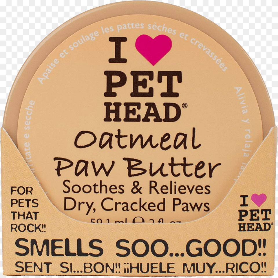 Pet Head Oatmeal Natural Paw Butter, Text, Cosmetics Free Transparent Png