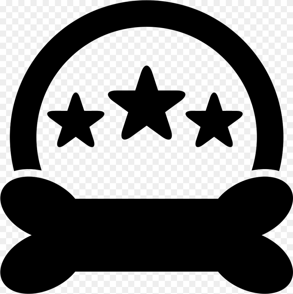 Pet Hotel Symbols Of Three Stars A Semicircle And A Five Star Hotel Icon, Stencil, Star Symbol, Symbol Free Png Download