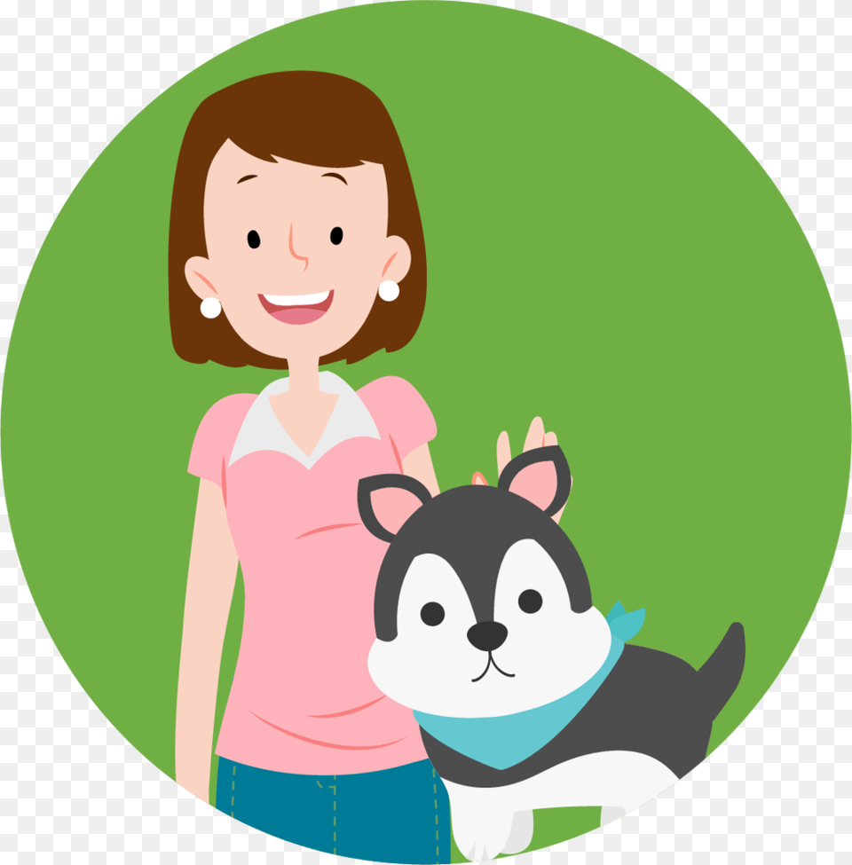 Pet Owner Green Cartoon, Photography, Face, Head, Person Free Transparent Png