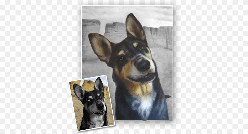 Pet Paintng In Oil Basenji, Animal, Canine, Dog, Mammal Png Image