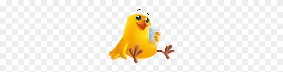 Pet Pals Nameless The Chick Drinking Water, Animal Png