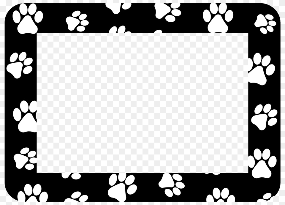 Pet Paw Print Self Stick Picture Frames Collection Paw Frames, Footprint Free Transparent Png