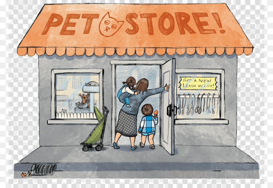 Pet Shop Cartoon, Book, Publication, Comics, Bus Stop Free Png