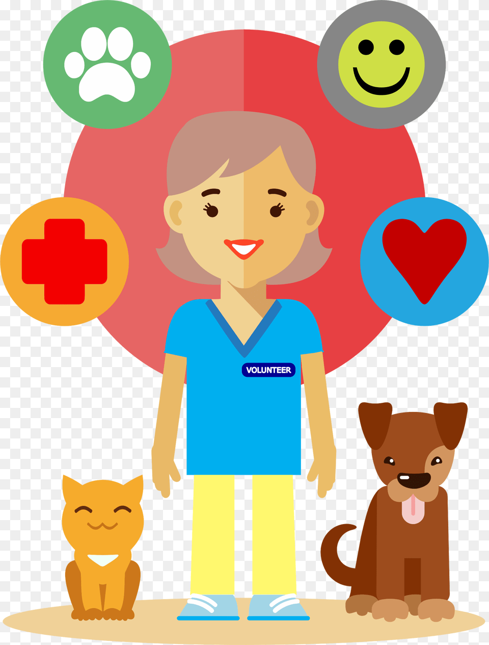Pet Therapy Big Image Transparent Veterinarian Clipart, Logo, Baby, Symbol, Person Free Png Download