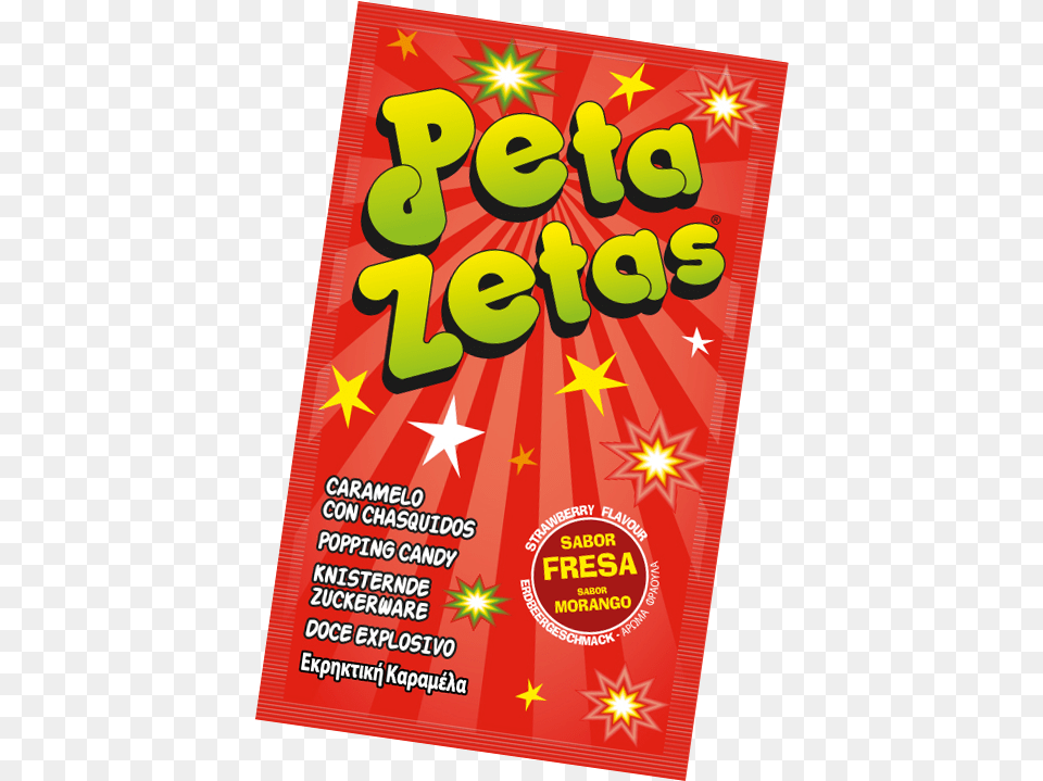 Peta Zetas Sabor Fresa Snack, Advertisement, Poster, Dynamite, Weapon Png