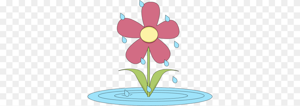 Petal Clipart Rain Flower In The Rain Clipart, Plant, Art, Graphics, Floral Design Free Png