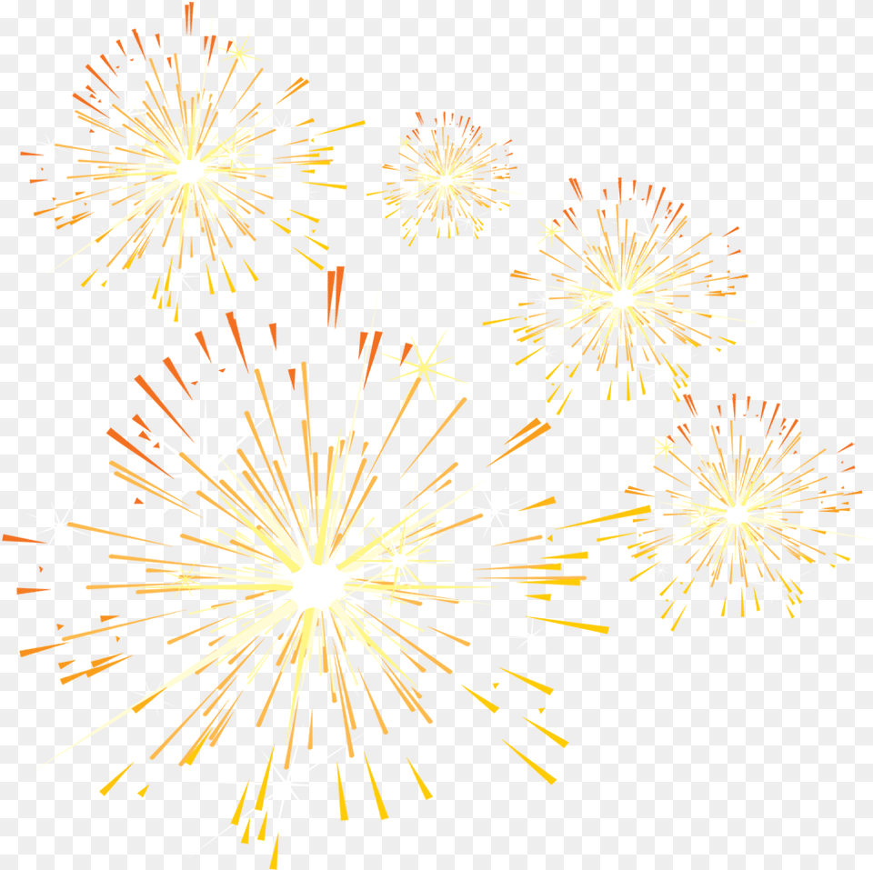 Petal Pattern Golden Simple Gold Fireworks, Nature, Night, Outdoors, Machine Free Png