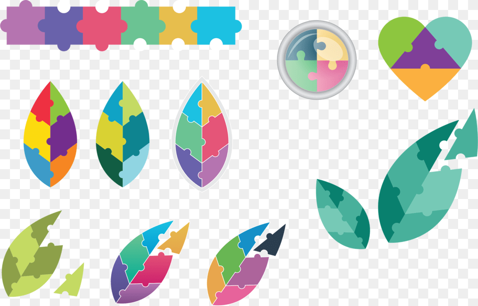 Petalleafline Puzzle Pieces, Leaf, Plant, Pattern Free Png