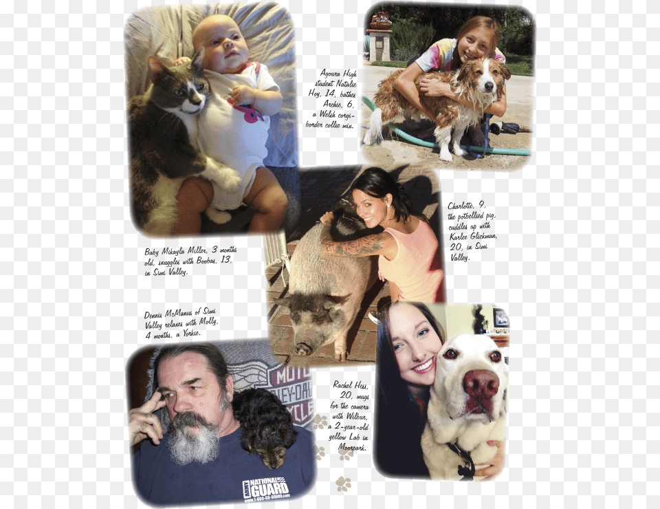 Petandpeeps Natalie With Archie Karlee With Charlotte Ancient Dog Breeds, Person, Face, Collage, Head Free Png