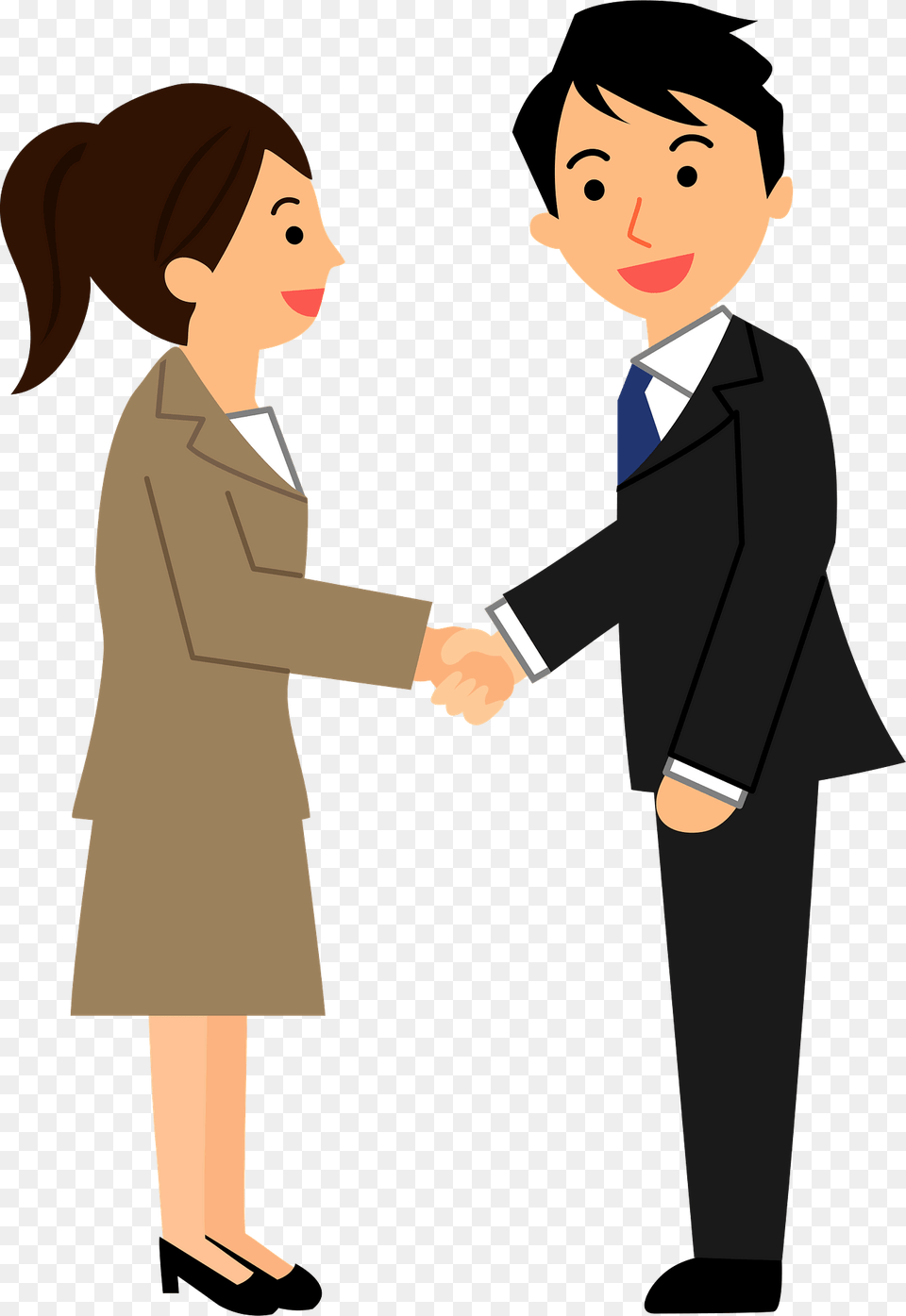 Pete Business People Are Shaking Hands Clipart, Body Part, Person, Hand, Suit Png Image