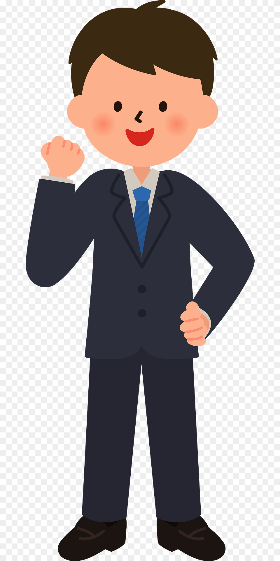 Pete Businessman Is Pumping A Fist Clipart, Formal Wear, Suit, Clothing, Person Png