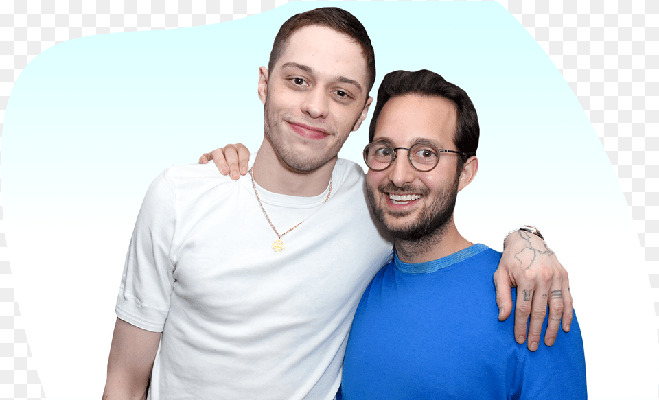 Pete Davidson And Jason Orley, T-shirt, Hand, Finger, Person Free Transparent Png