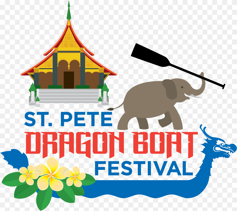 Pete Dragon Boat Festival Indian Elephant, Animal, Mammal, Wildlife, Bear Png Image