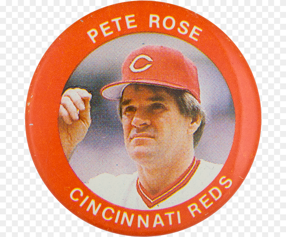 Pete Rose Cincinnati Reds Smk Putra Bangsa Salaman, Symbol, Badge, Person, People Png Image