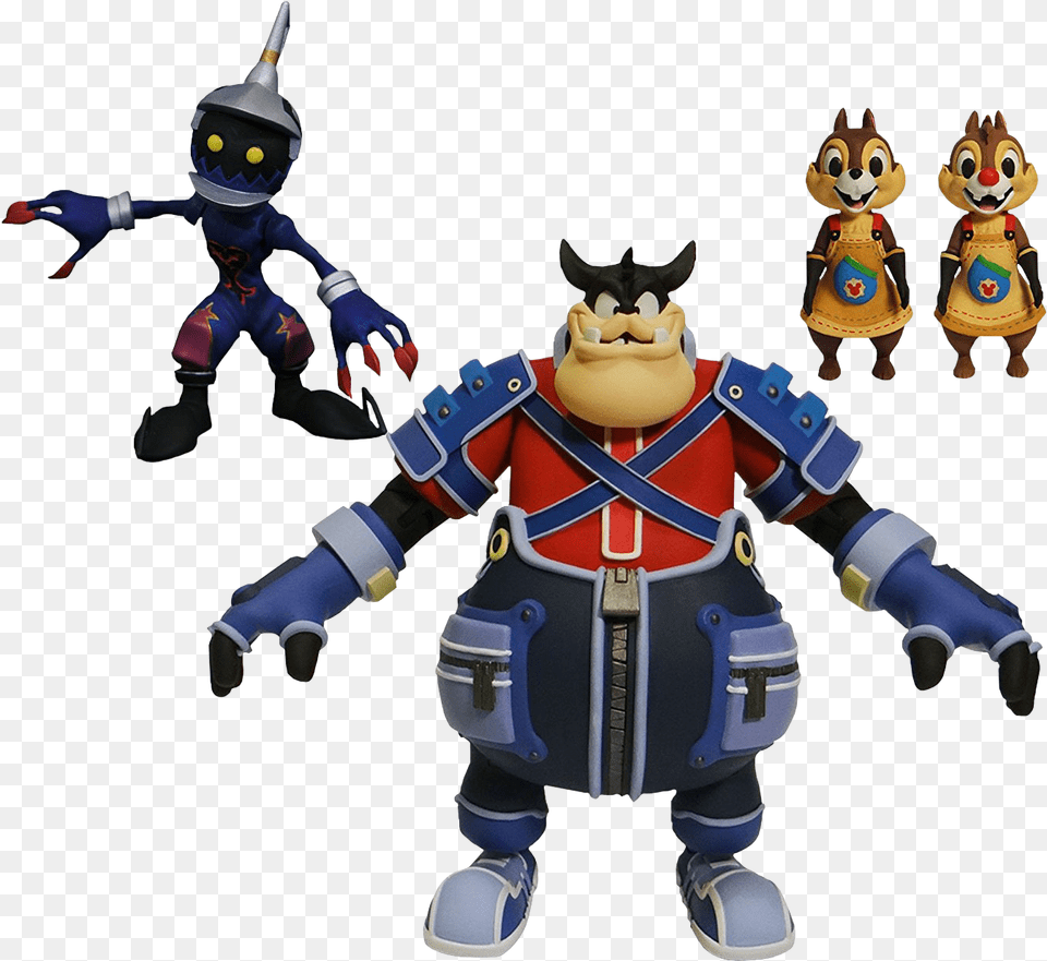 Pete Soldier Chip Amp Dale 7 Action Figure 4 Pack Diamond Select Figures Kingdom Hearts, Baby, Person, Toy Free Transparent Png